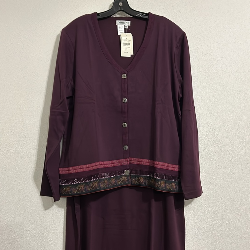 Coldwater Creek Knit Dress Set. Size 2X